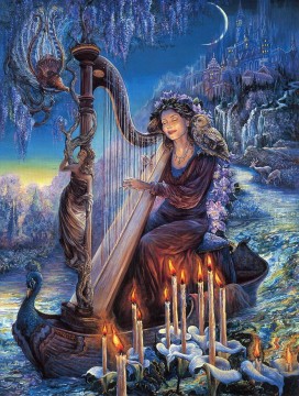 JW goddesses minervas melody Fantasy Oil Paintings
